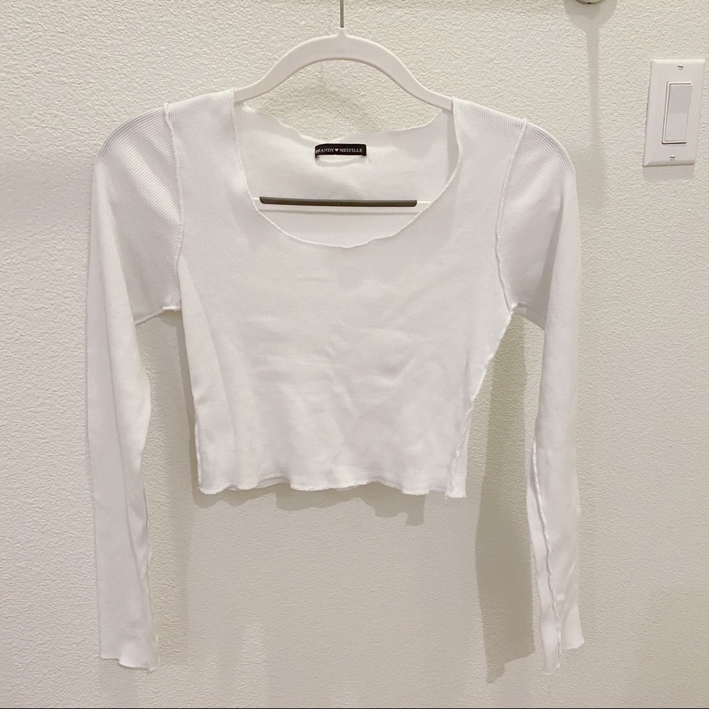 Brandy Melville Fitted Crop Tee